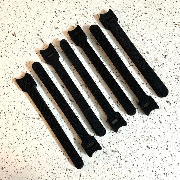 Black Velcro Reusable Cable Ties (68 Count) - Picture 4 of 4